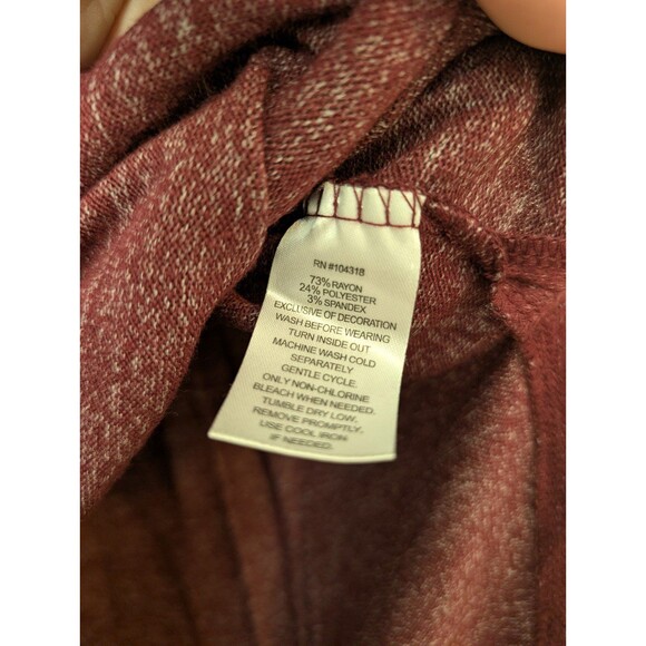 Planet Gold Maroon Long Sleeve Top - Picture 6 of 11